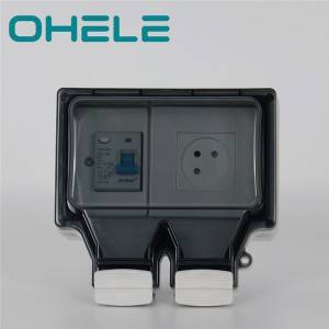 16A Israel switch socket with RCD series 86 type waterproof box