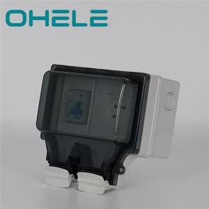 16A Israel switch socket with RCD series 86 type waterproof box