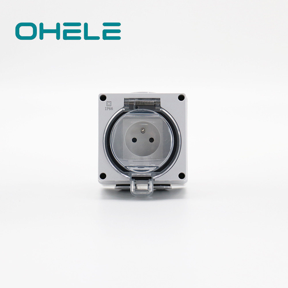 Reasonable price Waterproof Electrical Outlet - 1 Gang French Socket – Ohom