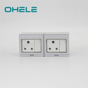 3 Inch Pipe Nipple Wireless Remote Control Sockets - 2 Gang Switch + 2 Gang South Africa Socket – Ohom