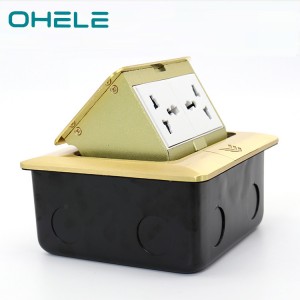 Pop up power outlet Ground 2 Gang Multi-function Box Socket