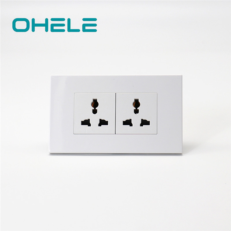 100% Original Electrical Wall Outlet Types - 2 Gang Multi-function Socket – Ohom