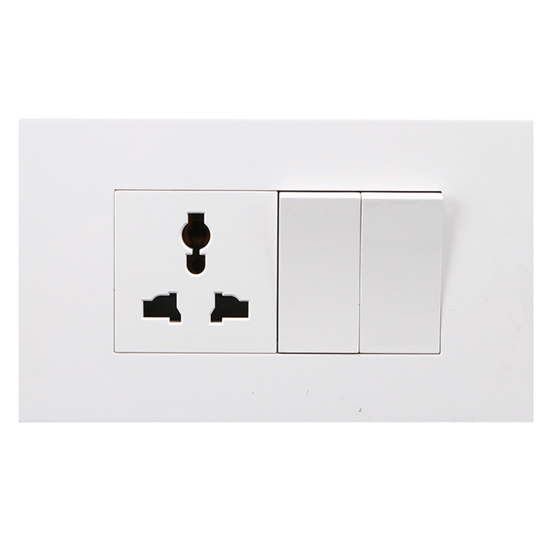 China wholesale Wall Tile Clips - 1 Gang Multi-function Socket+2 Gang Switch – Ohom